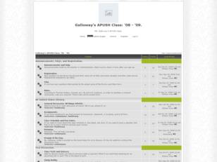 Galloway's AP US History Class, '08 - '09 :: Index