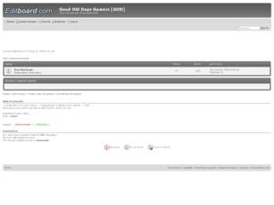 Free forum : Good Old Days Gamers [GOD]